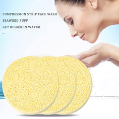 12 PCS Compressed Facial Sponge, Face Cleansing Sponges with Storage Container Roposo Clout