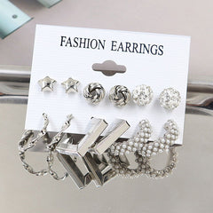 Combo Pack Of Earrings(Pack Of 6) Roposo Clout