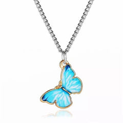 AVR JEWELS Pretty Blue butterfly Neck pendant for women and girls Roposo Clout