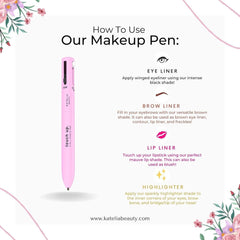Touch Up 4-in-1 Makeup Pen (Eye Liner, Brow Liner, Lip Liner, & Highlighter) Roposo Clout